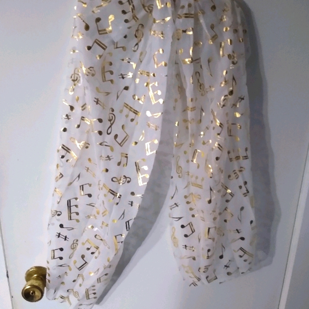 Music Note Theme Backdrop Decor Scarf  -  Clone listing